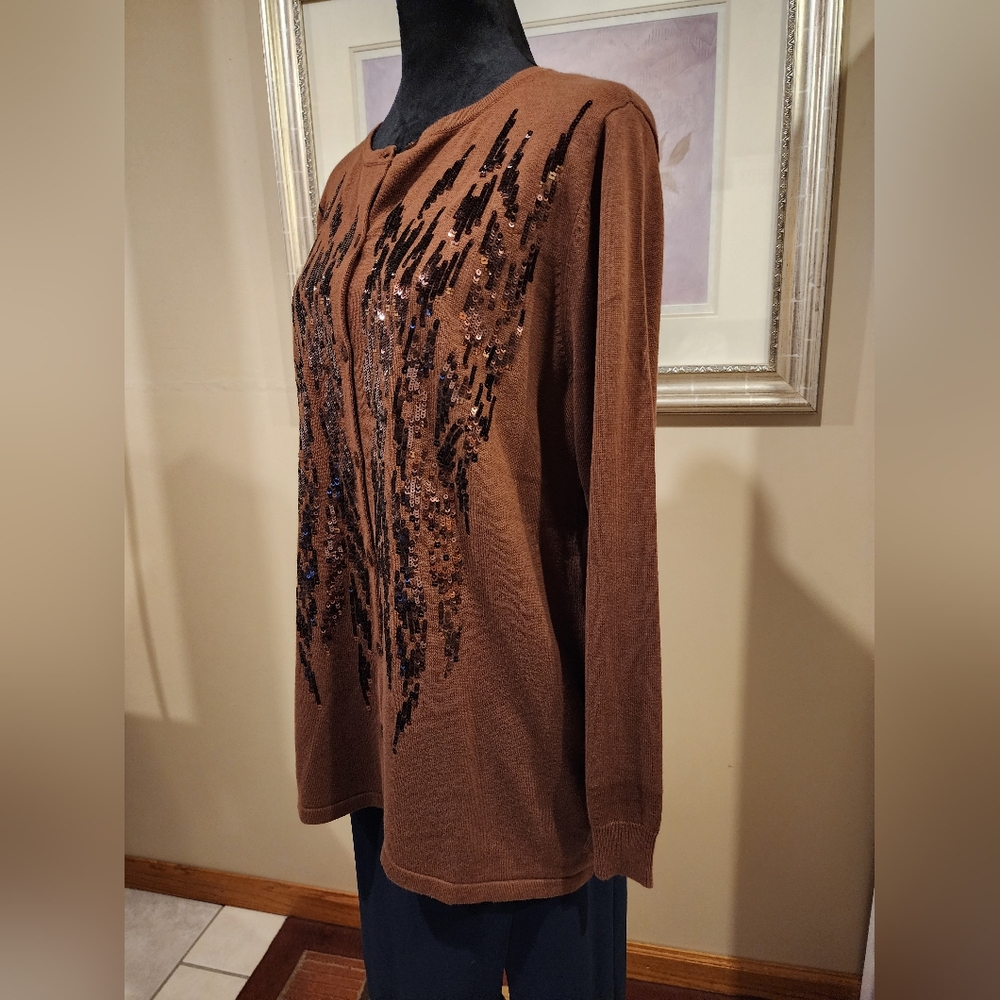 Bob Mackie Wearable Art Sweater - image 3